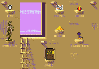 Desert Demolition screenshot 4 for Sega Genesis